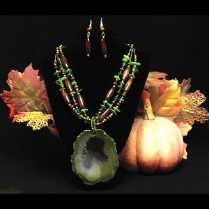 Timber Necklace and Earring Set